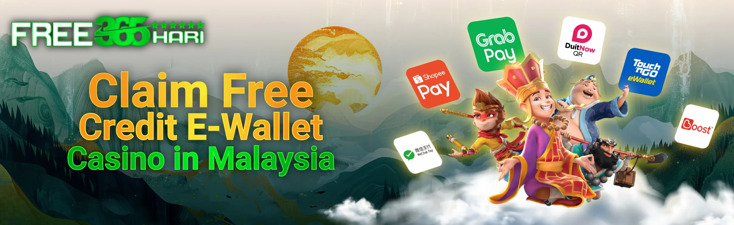 Claim-Free-Credit-Ewallet-Casinos-in-Malaysia Top Best E-Wallet Casinos with Free Credit Offers.