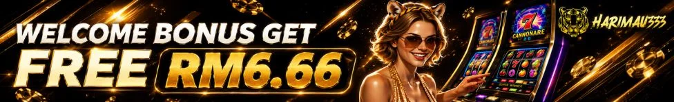 HARIMAU333 Welcome Bonus Get Free RM6.66 Banner.