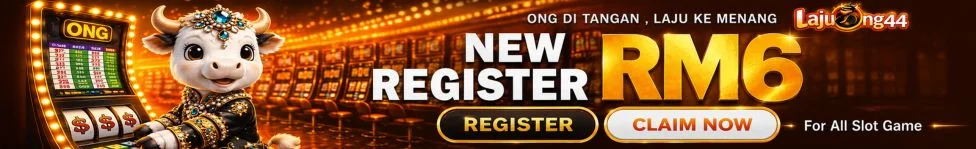 New Register Free Credit RM6 at LajuOng44 Banner